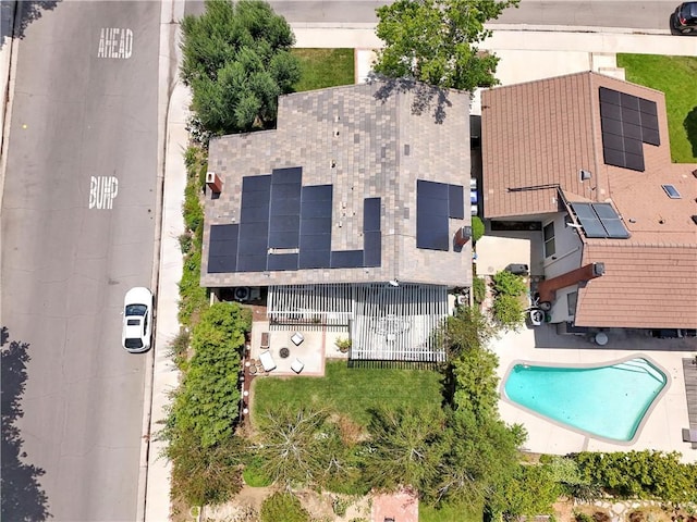23403 Via Castanet, Valencia, CA 91355 - view from above of property with a pool area