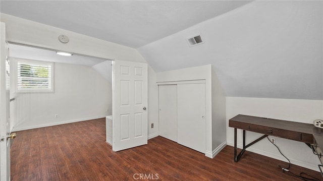 10133 Shinon Dr, Rancho Cucamonga, CA 91737 - additional living space with vaulted ceiling, wood finished floors, and baseboards