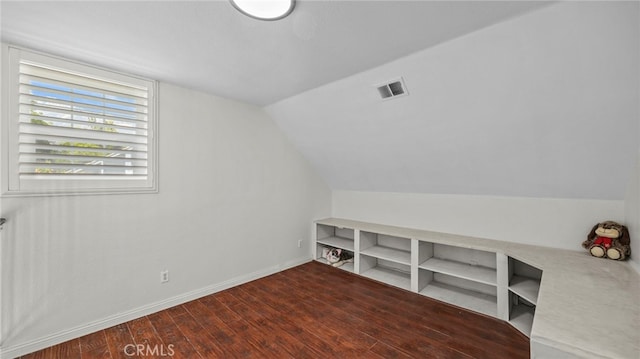 10133 Shinon Dr, Rancho Cucamonga, CA 91737 - additional living space with wood finished floors, vaulted ceiling, and baseboards