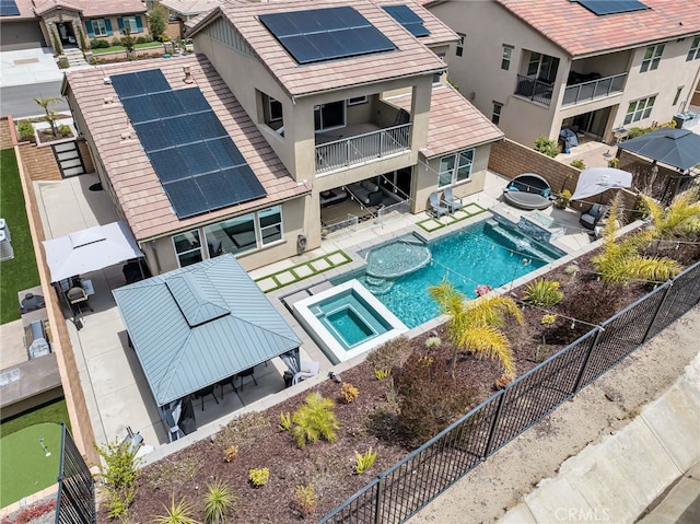 2760 Chad Zeller Ln, Corona, CA 92882 - drone / aerial view of a pool area