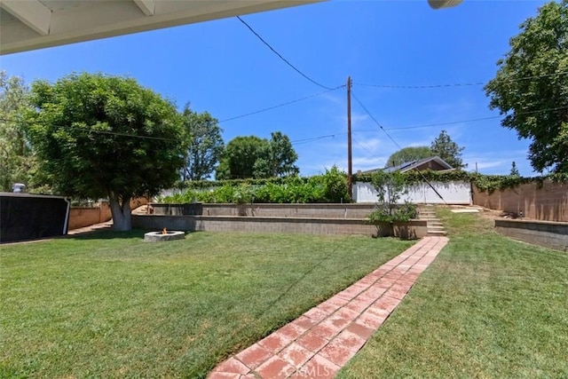 3275 Dalhart Ave, Simi Valley, CA 93063 - view of yard featuring an outdoor fire pit