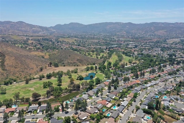 3275 Dalhart Ave, Simi Valley, CA 93063 - aerial view of property's location featuring a mountain backdrop and nearby suburban area