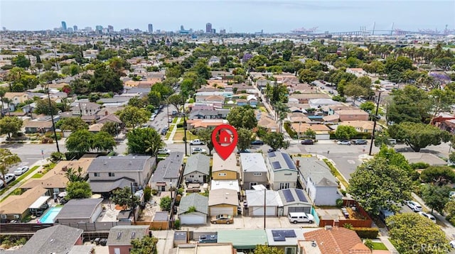727 W Hill St, Long Beach, CA 90806 - aerial perspective of suburban area with skyline