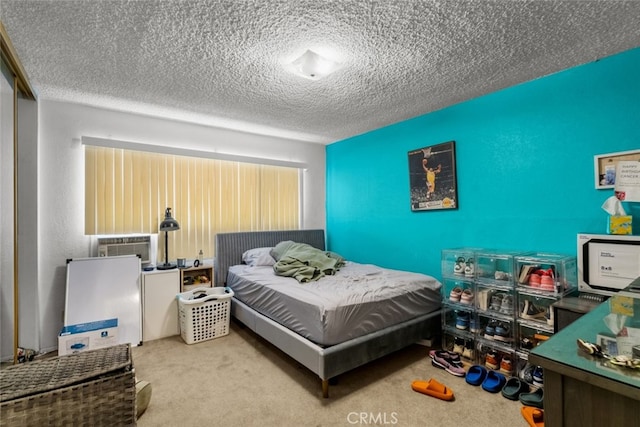 7614 Mason Ave, Winnetka, CA 91306 - bedroom featuring a textured ceiling and carpet flooring