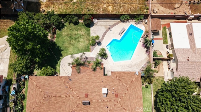 1016 N Marcella Ave, Rialto, CA 92376 - aerial view of a pool area