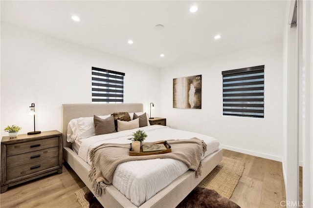 505 N Avon St, Burbank, CA 91505 - bedroom with light wood-style flooring and recessed lighting