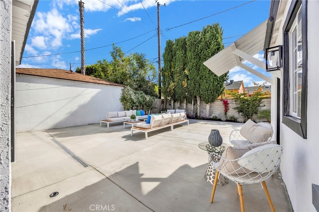 505 N Avon St, Burbank, CA 91505 - fenced backyard featuring an outdoor living space and a patio area