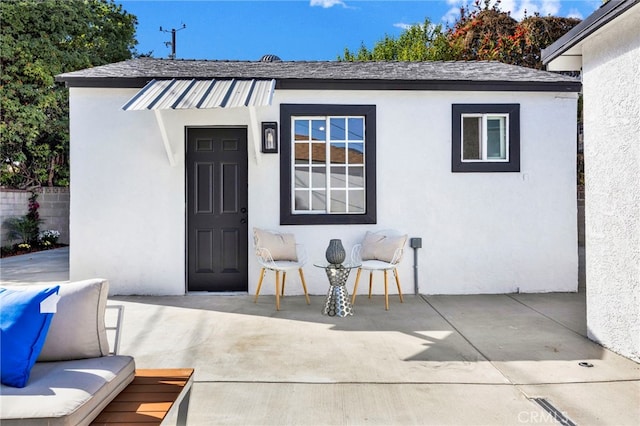 505 N Avon St, Burbank, CA 91505 - view of exterior entry with a patio and stucco siding