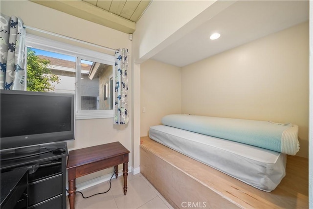 23929 Sunset Crossing Rd, Diamond Bar, CA 91765 - tiled bedroom featuring baseboards and recessed lighting
