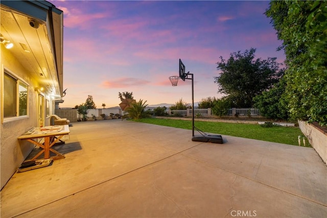 23929 Sunset Crossing Rd, Diamond Bar, CA 91765 - patio terrace at dusk featuring a patio