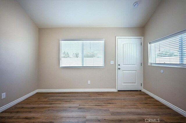 6391 Stearns St, Riverside, CA 92504 - empty room featuring wood finished floors and baseboards