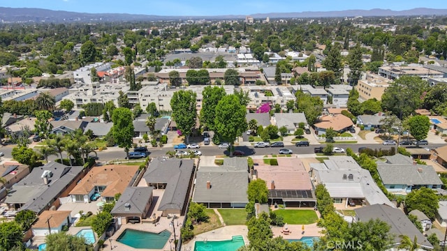 6130 Longridge Ave, Valley Glen, CA 91401 - aerial view of property's location with nearby suburban area and a pool area
