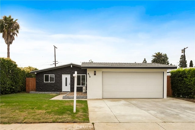 414 Markton St, Los Angeles, CA 90061 - single story home featuring a garage, stucco siding, driveway, and stone siding