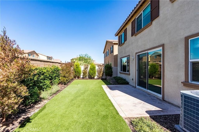 13139 Upland Ct, Hesperia, CA 92344 - view of yard with central AC and a patio area