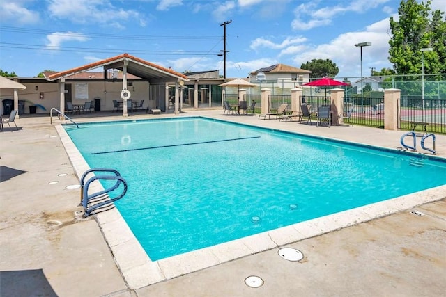 1582 Lisa Ln, Redlands, CA 92374 - community pool featuring a patio