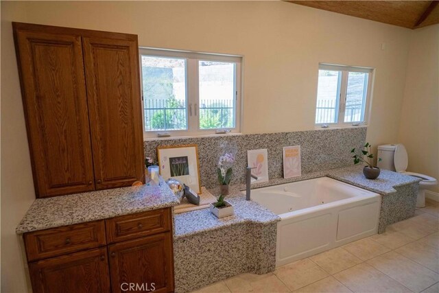 1630 Bridgeport Dr, Los Angeles, CA 90065 - full bath featuring tile patterned floors, healthy amount of natural light, and toilet