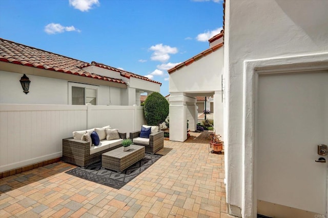4523 Cordoba Way, Oceanside, CA 92056 - view of patio with an outdoor living space