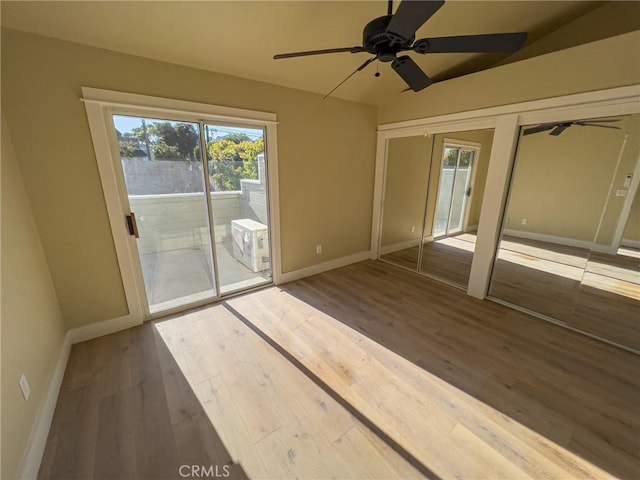 881 Peach St Unit A, San Luis Obispo, CA 93401 - spare room featuring plenty of natural light, ceiling fan, and baseboards