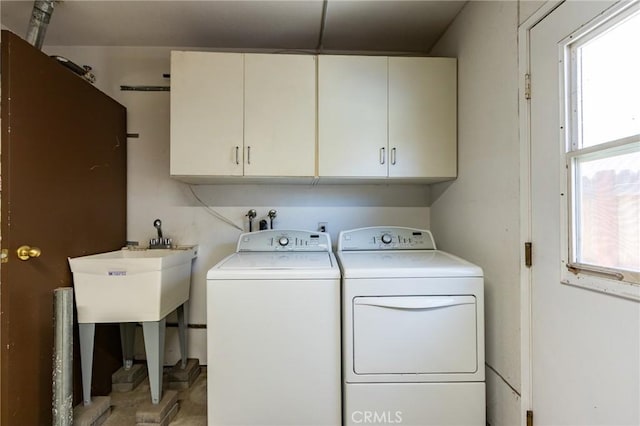 11259 Corsica Ct, Rancho Cucamonga, CA 91730 - washroom with cabinet space and washer and dryer