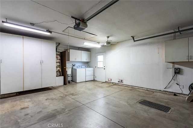 11259 Corsica Ct, Rancho Cucamonga, CA 91730 - garage featuring independent washer and dryer and a garage door opener