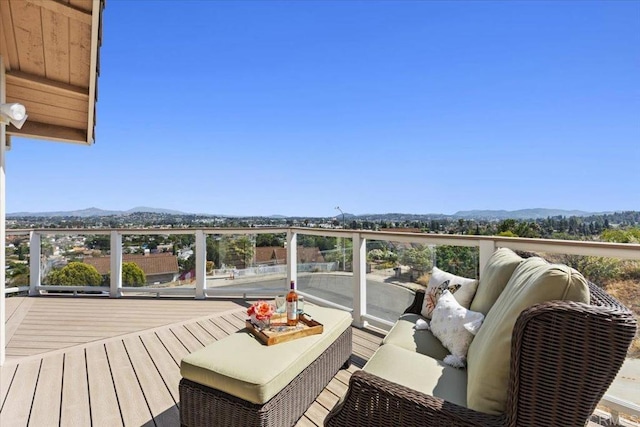 1435 Archwood Pl, Escondido, CA 92026 - balcony featuring outdoor lounge area and a mountain view