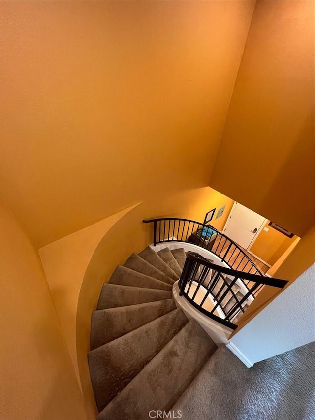 78 E Bay State St Unit 1E, Alhambra, CA 91801 - stairs featuring carpet flooring