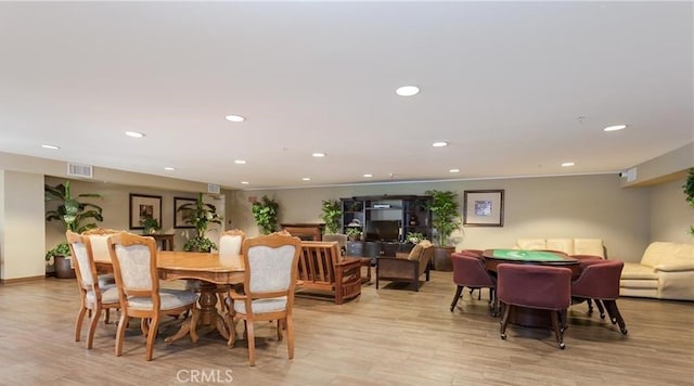 78 E Bay State St Unit 1E, Alhambra, CA 91801 - dining space with light wood-style flooring and recessed lighting