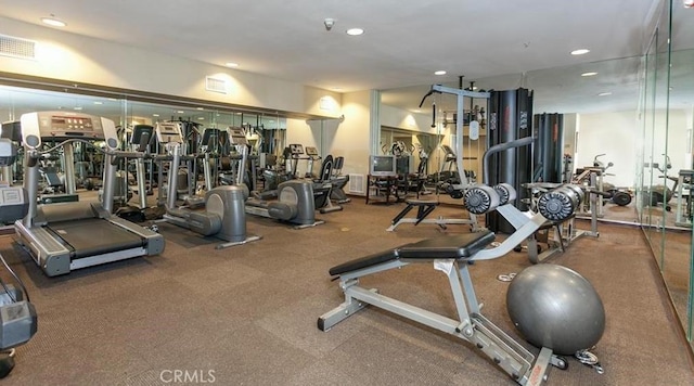 78 E Bay State St Unit 1E, Alhambra, CA 91801 - exercise room with recessed lighting