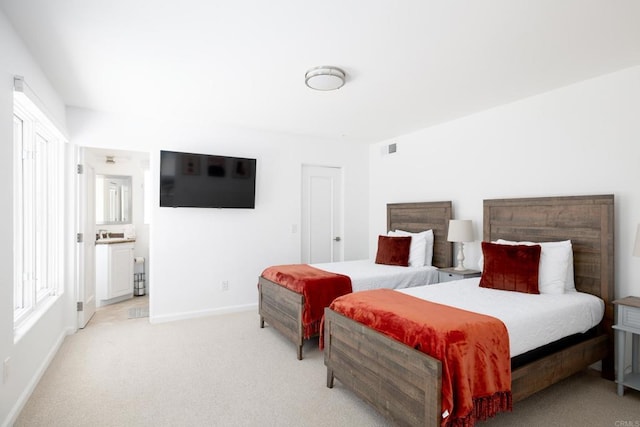 7784 Lookout Dr, La Jolla, CA 92037 - bedroom with light colored carpet and baseboards
