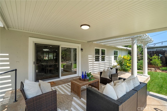 13782 Gershon Pl, North Tustin, CA 92705 - view of patio with an outdoor living space