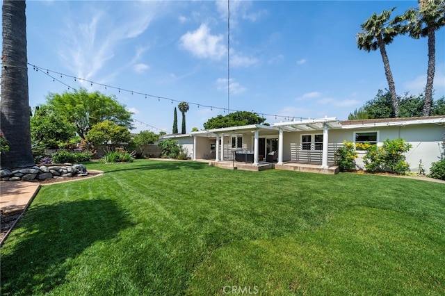 13782 Gershon Pl, North Tustin, CA 92705 - view of yard with a pergola and a patio