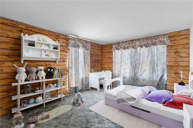 38579 Payne Way, Caliente, CA 93518 - carpeted bedroom with log walls