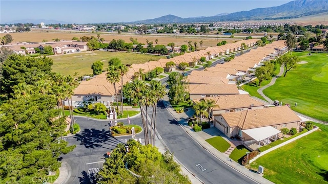 543 Northwood Ave, Banning, CA 92220 - aerial view of residential area with a mountain backdrop and a local golf course
