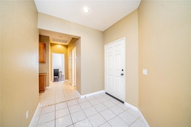 543 Northwood Ave, Banning, CA 92220 - hall featuring light tile patterned flooring and recessed lighting
