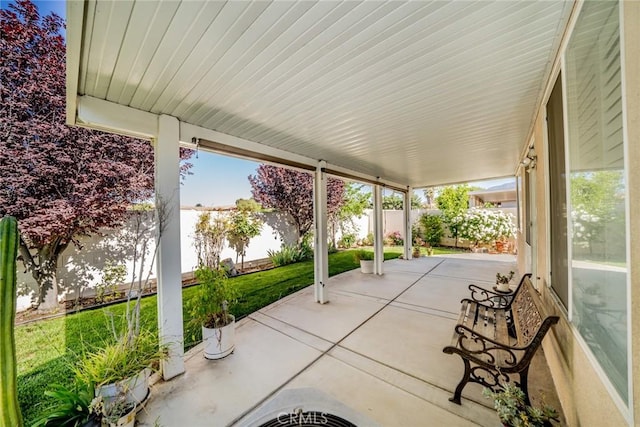 543 Northwood Ave, Banning, CA 92220 - fenced backyard featuring a patio