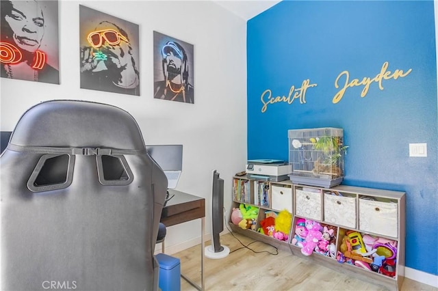 10402 Harlow Cir Unit 41, San Diego, CA 92108 - game room featuring wood finished floors and an office area