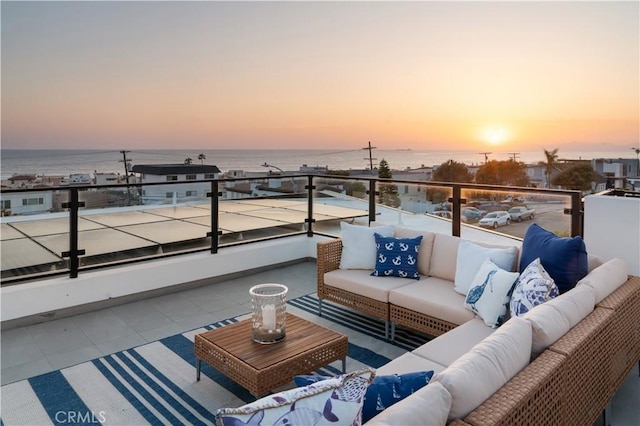 2141 Circle Dr, Hermosa Beach, CA 90254 - balcony featuring an outdoor living space and a water view