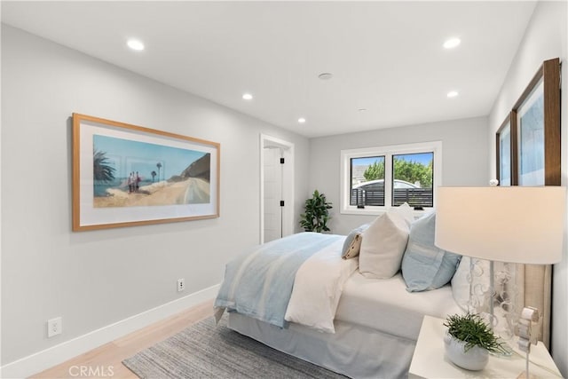 2141 Circle Dr, Hermosa Beach, CA 90254 - bedroom featuring recessed lighting, baseboards, and wood finished floors