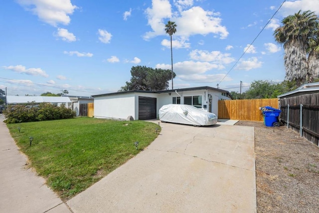 6252 Lake Albano Ave, San Diego, CA 92119 - view of front of home with a garage and concrete driveway