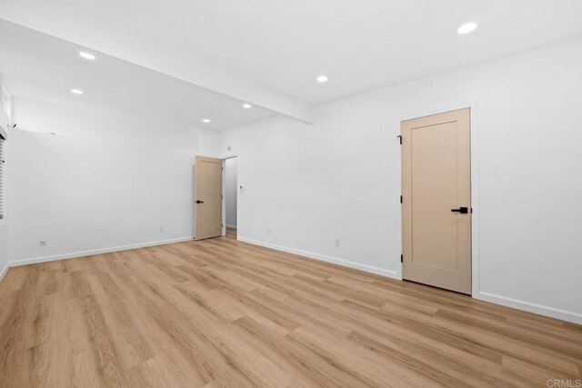 6252 Lake Albano Ave, San Diego, CA 92119 - spare room featuring light wood-style floors and recessed lighting
