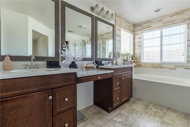 29590 Rawlings Way, Lake Elsinore, CA 92530 - bathroom with double vanity and a garden tub