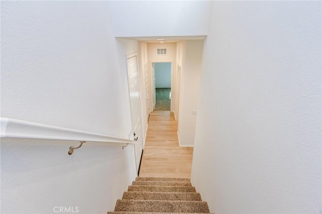 13119 Lancaster St, Hesperia, CA 92344 - staircase with wood finished floors