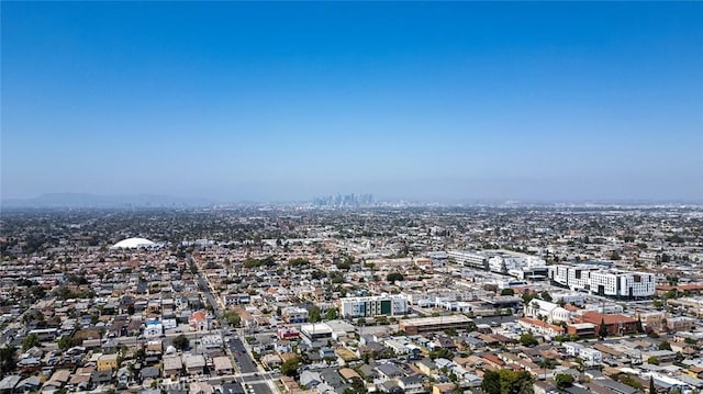 1223 W 90th St, Los Angeles, CA 90044 - aerial view of property and surrounding area featuring nearby urban area