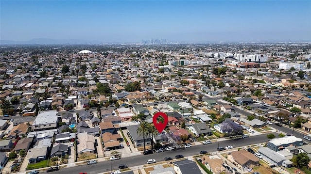 1223 W 90th St, Los Angeles, CA 90044 - aerial overview of property's location featuring nearby suburban area
