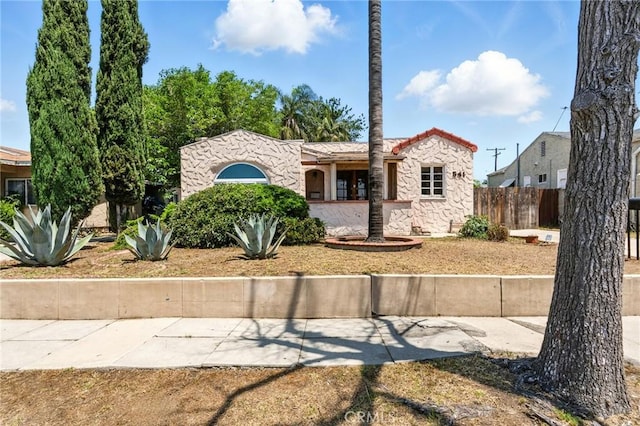 541 Randolph St, Pomona, CA 91768 - view of front of house with stucco siding and stone siding