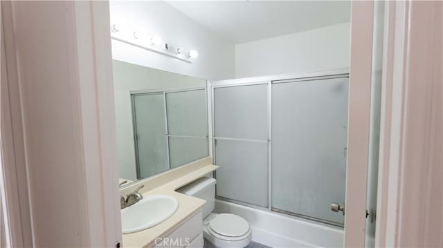 14610 Erwin St, Van Nuys, CA 91411 - full bath with vanity, toilet, and combined bath / shower with glass door