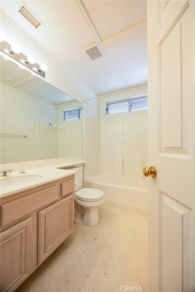 24177 Morning Dove Ln, Murrieta, CA 92562 - full bath with vanity, toilet, and bathtub / shower combination