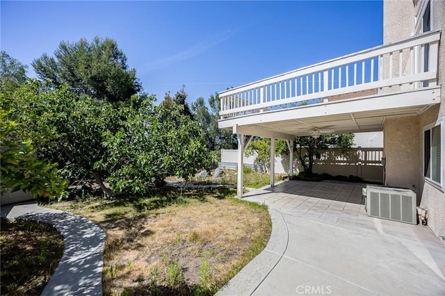 24177 Morning Dove Ln, Murrieta, CA 92562 - view of yard with a patio, cooling unit, and a balcony