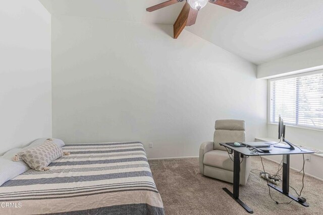 14000 Castlemaine Ave, Bakersfield, CA 93314 - carpeted bedroom featuring a ceiling fan and baseboards
