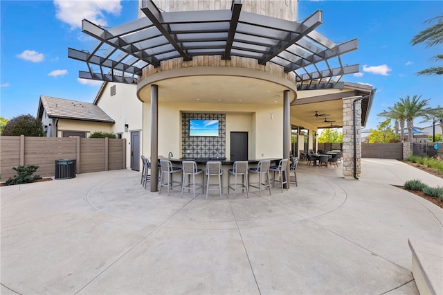 32325 Hillstone St, Temecula, CA 92591 - view of patio with ceiling fan